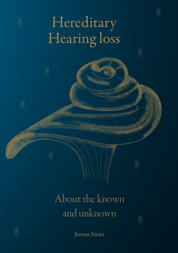 Cover of Jeroen Smits' PhD thesis Hereditary hearing loss: About the known and unknown