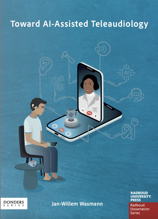Cover of Jan Willem Wasmann's PhD thesis Toward AI-aided teleaudiology